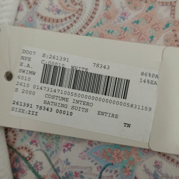 Lux ARMANI HOST PICK SIGNATURE NWT Logo Embossed White Monokini - Picture 8 of 8